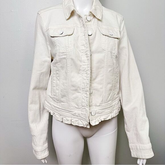 ɢᴜᴄ ᴇʟʟᴇ ᴡʜɪᴛᴇ ᴅᴇɴɪᴍ ꜱᴜᴍᴍᴇʀ ᴊᴀᴄᴋᴇᴛ - Picture 4 of 17